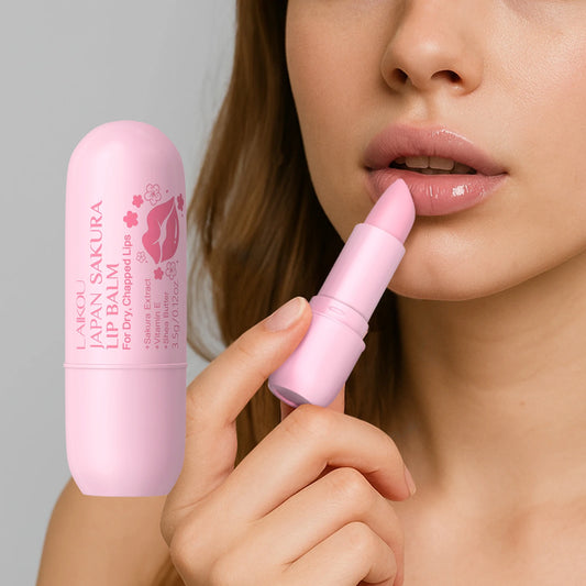 LAIKOU Japan Sakura Lip Balm Hydrating Plumping Treatment Soft Radiant Lip Care 3.5g