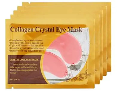 20Pcs=10Pairs Gold Collagen Crystal Eye Mask