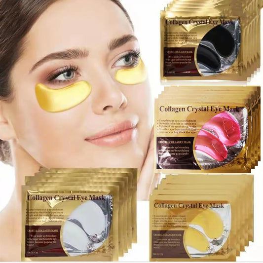 20Pcs=10Pairs Gold Collagen Crystal Eye Mask