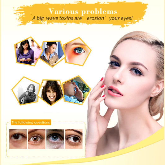 20Pcs=10Pairs Gold Collagen Crystal Eye Mask