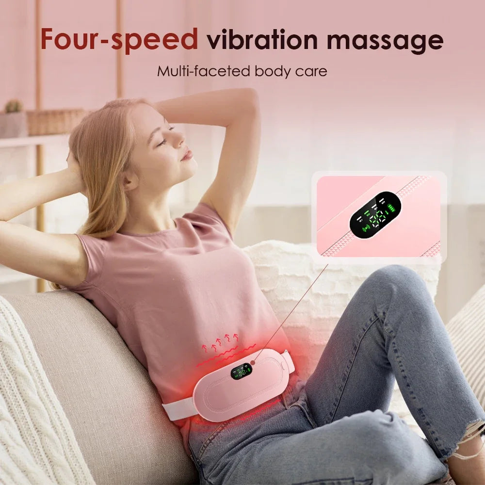 Electric Heating Vibrating Waist Belt for Period Cramps