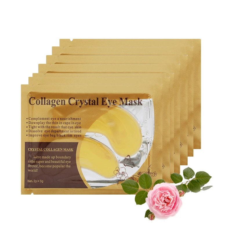 20Pcs=10Pairs Gold Collagen Crystal Eye Mask