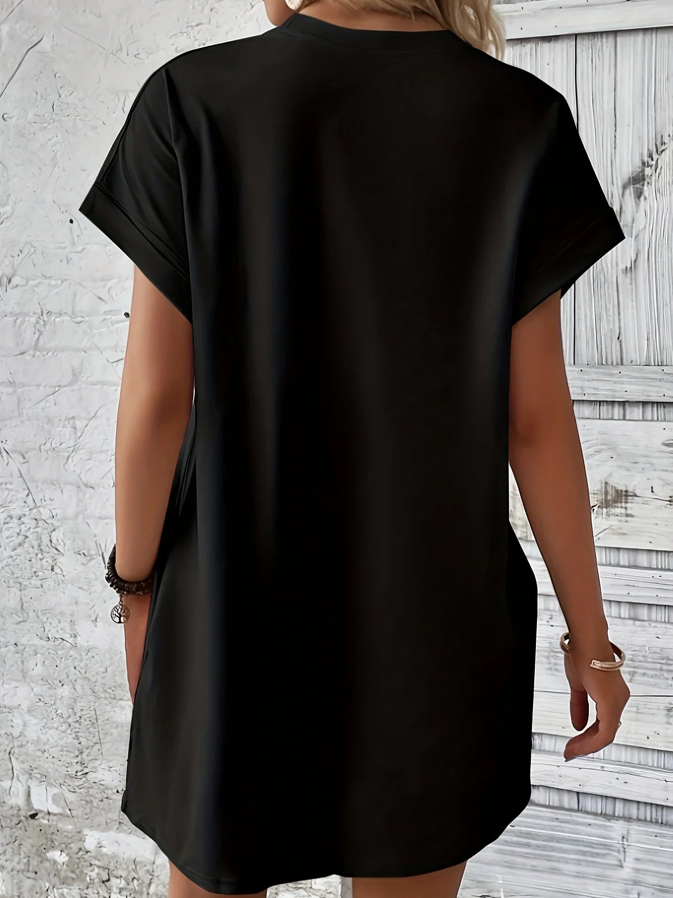 Women's Los Angeles Letter Print T-Shirt Dress